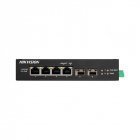 Комутатор Hikvision DS-3T0506HP-E/HS 4-портовий некерований POE