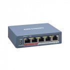 Комутатор Hikvision DS-3E1105P-EI 4-портовий керований POE