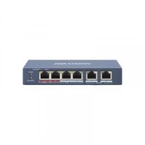 Коммутатор Hikvision DS-3E0106HP-E 4-портовый неуправляемый POE