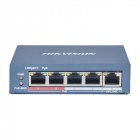 Комутатор Hikvision DS-3E0105P-E(B) 4-портовий некерований POE