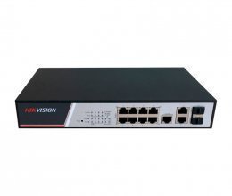 Комутатор Hikvision DS-3E2310P PoE з 8 портами Fast Ethernet керований