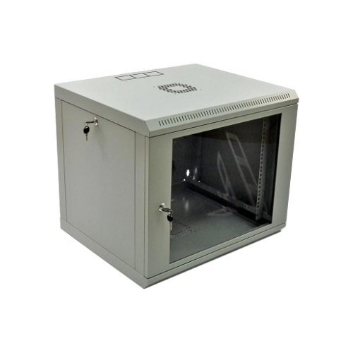 CMS UA-MGSWL95G Шкаф 19" 9U, 600x500x507мм (Ш*Г*В), эконом, акриловое стекло, серый