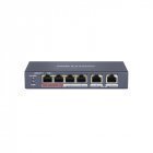 Комутатор Hikvision DS-3E0106P-E/M 4-канальний Ethernet некерований POE