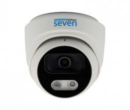 IP камера видеонаблюдения SEVEN IP-7218PA PRO 2.8mm 8Мп White