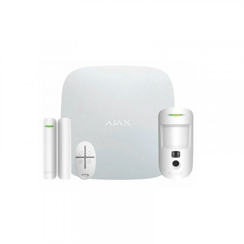 Комплект сигнализации Ajax StarterKit Cam Plus (8EU) UA с LTE white