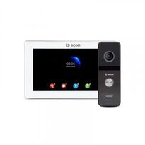 Комплект відеодомофона BCOM BD-770FHD White Kit: відеодомофон 7" та відеопанель