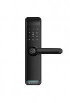 Умный дверной биометрический замок SEVEN LOCK SL-7767BFW black (врезная часть 7068)