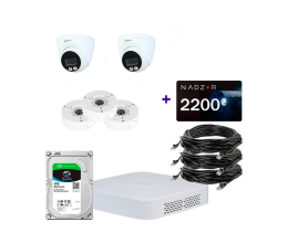 IP комплект видеонаблюдения Dahua IP-2M-2DOM-Pro