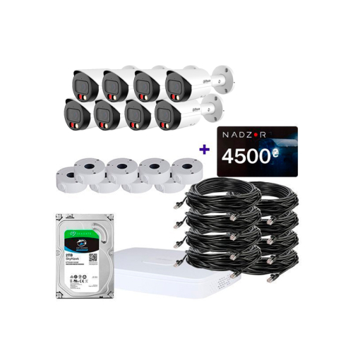 IP комплект видеонаблюдения Dahua IP-2M-8OUT-Pro