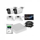IP комплект видеонаблюдения Hikvision IP-2M-2OUT-Lite