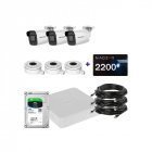 IP комплект відеоспостереження Hikvision IP-2M-3OUT-Lite