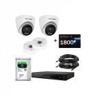 IP комплект видеонаблюдения Hikvision IP-2M-2DOM-Pro