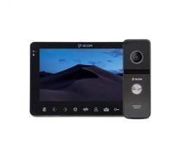 Комплект відеодомофона BCOM BD-780FHD Black Kit: відеодомофон 7" та відеопанель