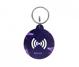Ключ Trinix Proximity-key EM+MF epoxy круглый d=35 мм фиолетовый