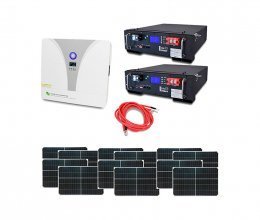 Автономная система бесперебойного питания 8 кВт с LiFePO4 АКБ и солнечными панелями
