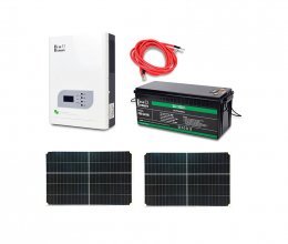 Автономна система безперебійного живлення 2.4 кВт з LiFePO4 АКБ та сонячними панелями