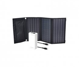 Комплект: солнечная панель 30W Solar Charger, повербанк FEB-310W, кабель RC-068B-C