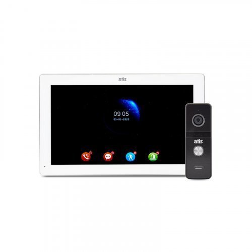 Комплект відеодомофону ATIS AD-1070FHD White + AT-400FHD Black