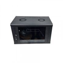 Серверна шафа 6U, EServer 600х500х370 (Ш*Г*В), скло, чорна