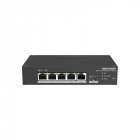 Комутатор Hikvision DS-3T1306P-SI/HS 4-портовий керований POE