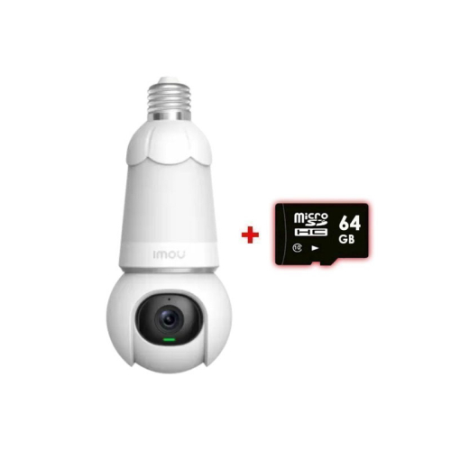Камера відеоспостереження IMOU Bulb Cam (IPC-S6DP-5M0WEB-E27) 5MP Wi-Fi PTZ