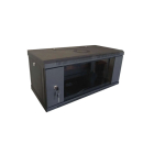Шкаф коммутационный Hypernet WMNC-4U-FLAT-AC-BLACK 4U 600x450 разборной