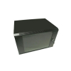 Шафа серверна Hypernet WMNC66-9U-FLAT-AC-BLACK 9U 600x600 розбірна