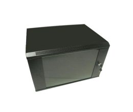 Шафа серверна Hypernet WMNC66-9U-FLAT-AC-BLACK 9U 600x600 розбірна
