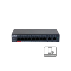 Коммутатор Dahua DH-CS4010-8ET-110 8-портовый управляемый с PoE 