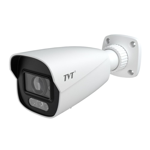 IP-видеокамера 4MP TVT TD-9442S4-C(D/AZ/PE/AW3) White f=2.8-12mm, ИК+LED-подсветка, с микрофоном