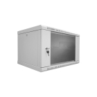 Шафа серверна SteelNet 12U 600 x 600 для мережевого обладнання (скло, сірий)