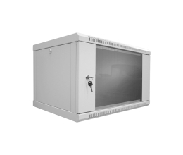 Шкаф серверный SteelNet 12U 600 x 600 для сетевого оборудования (стекло, серый)