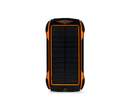 Повербанк з сонячною панеллю 20000mAh Power Bank Kraft KPB-U1820WCS Orange бездротова зарядка