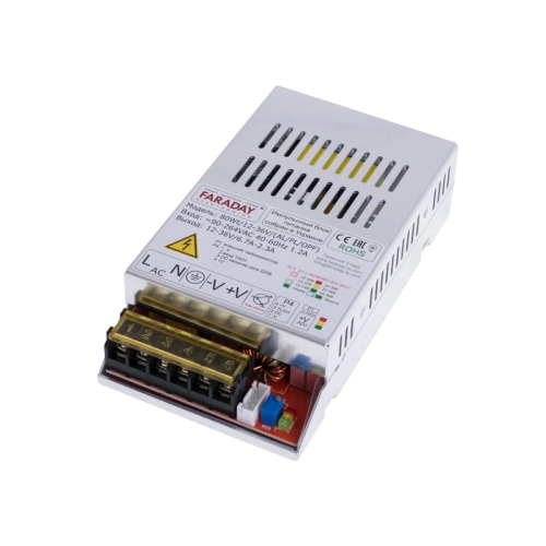 Блок живлення Faraday Electronics 80Wt/12-36V/ALU