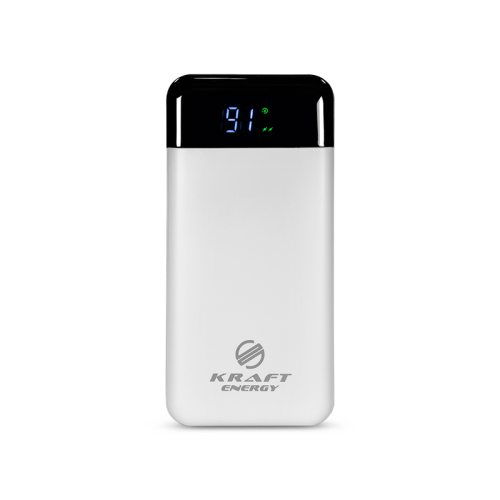 Повербанк 20000mAh Power Bank Kraft KPB-2120FCL White 22.5W QC3.0 LED-ліхтар