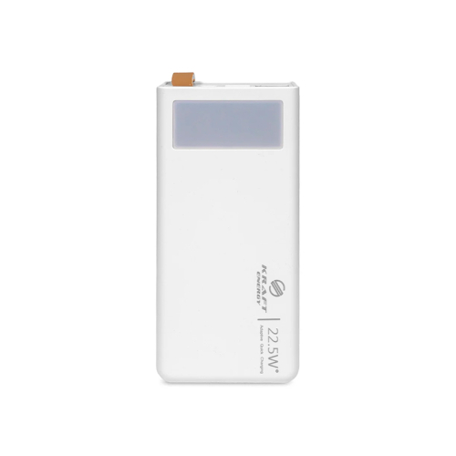 Повербанк 20000mAh Power Bank Kraft KPB-2320FCL White 22.5W QC3.0 LED-ліхтар