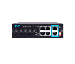 PoE-комутатор 6-портовий TVT TD-B2204S1-PEU з 4 портами PoE