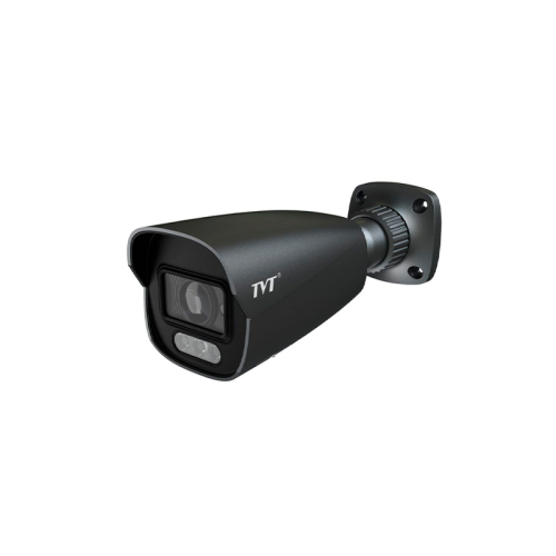 IP-видеокамера 6Mp TVT TD-9462S4-C (D/PE/AW3) Black f=2.8mm, ИК+LED-подсветка, с микрофоном