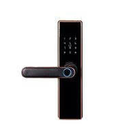 Замок біометричний автономний Trinix TRL-5402BTF Bronze з Bluetooth, зчитувачем відбитків пальців і карт Mifare