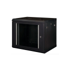 PL-WMNC66-9U-BLACK Шкаф телекоммуникационный настенный 9U 600x600 разборный черный