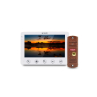 Комплект відеодомофона BCOM BD-710C Kit: відеодомофон 7" white та відеопанель copper