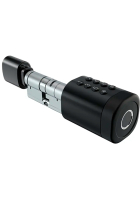 Розумний дверний біометричний замок (циліндр) SEVEN LOCK SL-7774BF black (100-150мм)