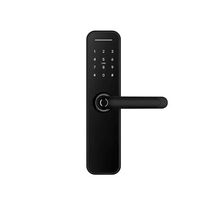 Розумний дверний біометричний замок SEVEN LOCK SL-7766BF black (без врізної частини)