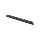 Кабельный организатор Trinix TRX-1U/CM-BH Black со щеткой и кабельными вводами