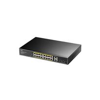 PoE-коммутатор 20-портовый неуправляемый Cudy GS1018PS2 гигабитный с 16 портами PoE+, 200W
