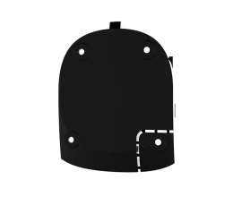 Часть пластмассового корпуса Smartbracket Ajax Hub black