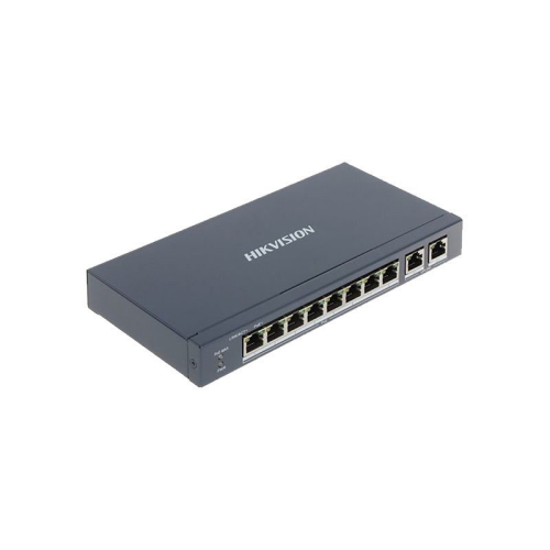 Комутатор 8 портів некерований Hikvision DS-3E0310P-E/M(B) PoE