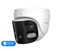 IP-видеокамера панорамная 4Mp*2 TVT TD-9585E3B-DP f=2.8mm, ИК+LED подсветка, 2 микрофона
