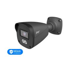 IP-відеокамера 4Mp TVT TD-9441S4L-C(D/PE/AW1) Black f=2.8mm, ІЧ+LED-підсвічування, з мікрофоном