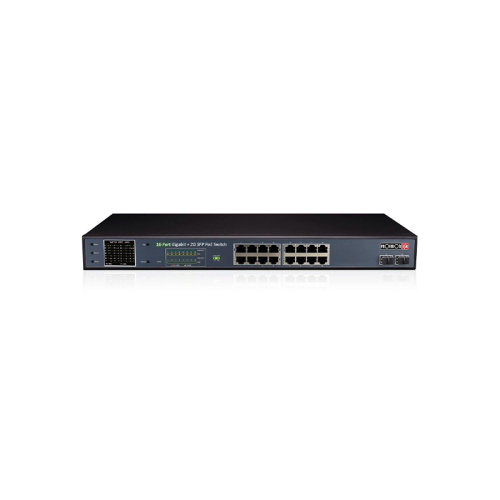 Некерований PoE-комутатор Provision-ISR PoES-16250GCL+2SFP з 16 портами PoE
